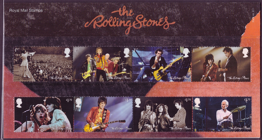2022 Rolling Stones Royal Mail Presentation Pack 611